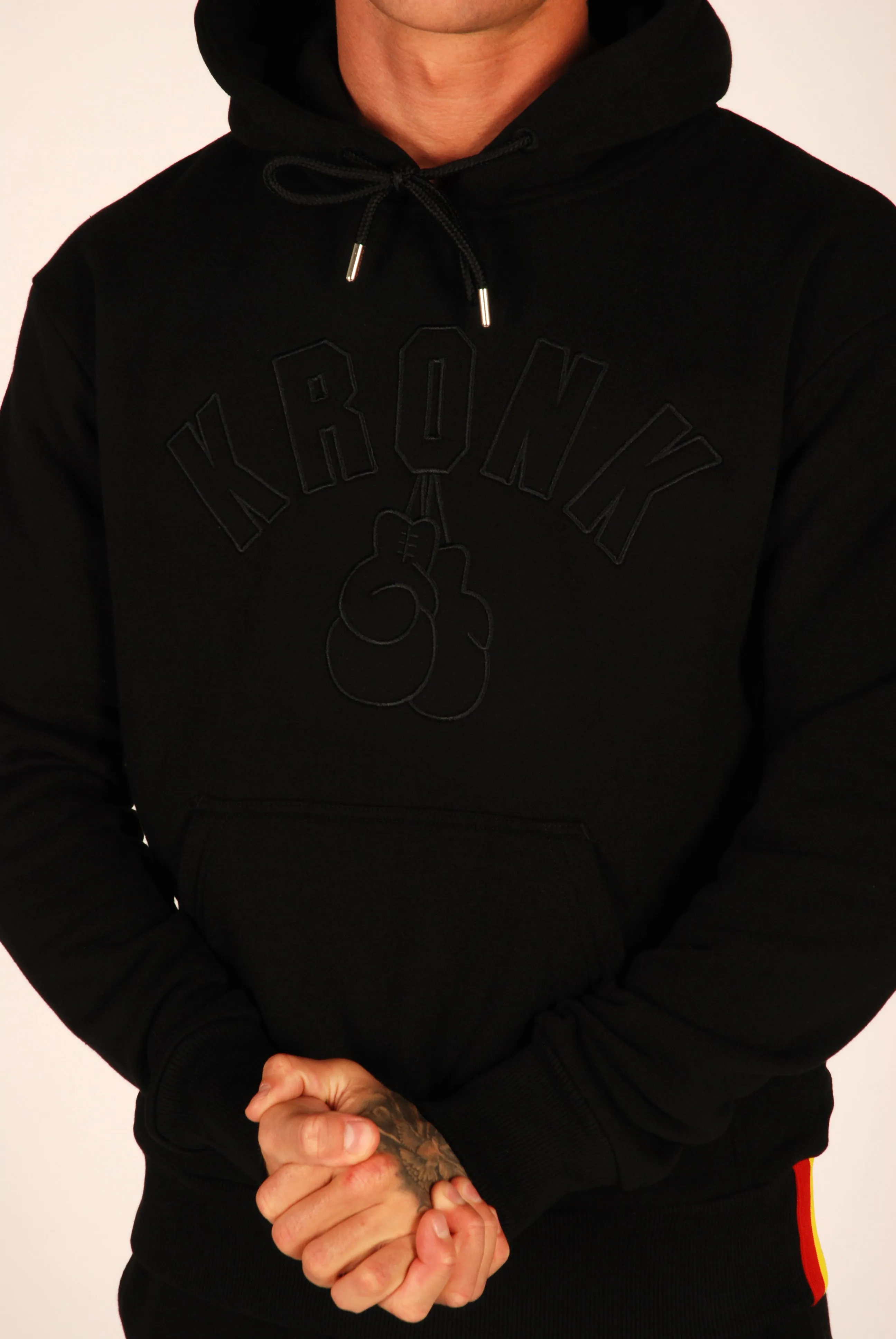 KRONK Gloves Stealth Hoodie Regular Fit Black