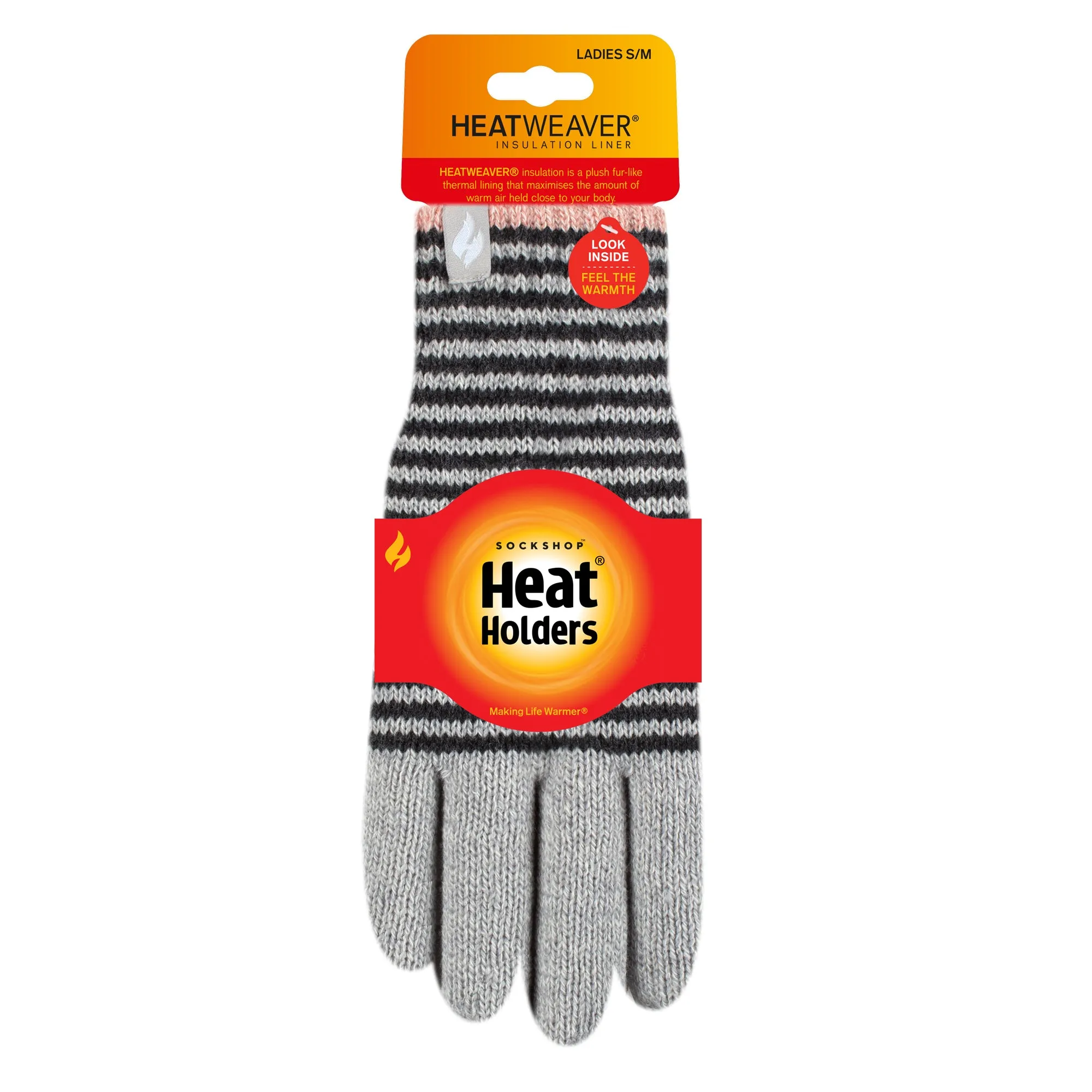 Ladies Oslo Thermal Gloves - Cloud Grey & Black