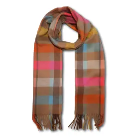 Large Check Plaid Scarf