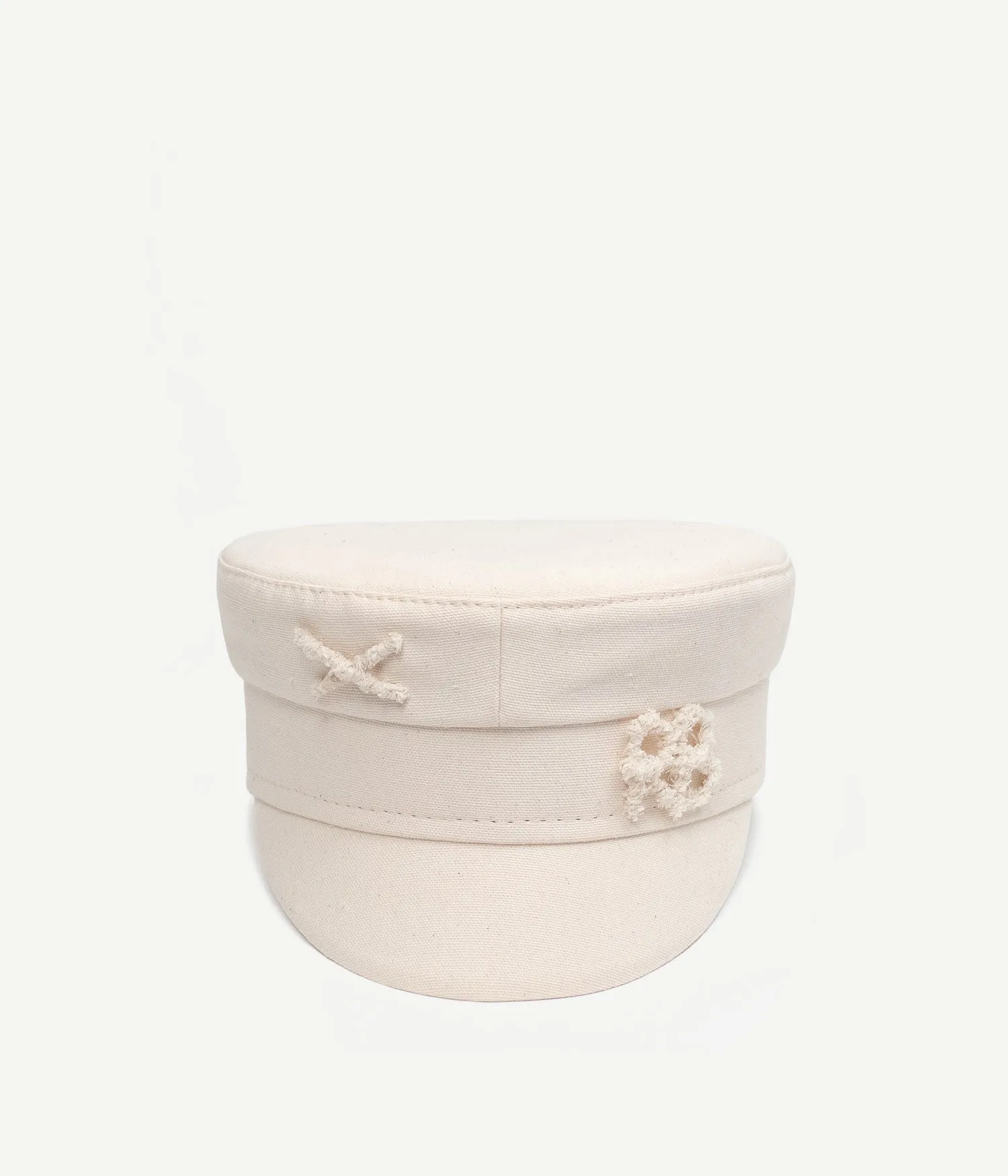 Monogram-embellished Cotton Baker Boy Cap