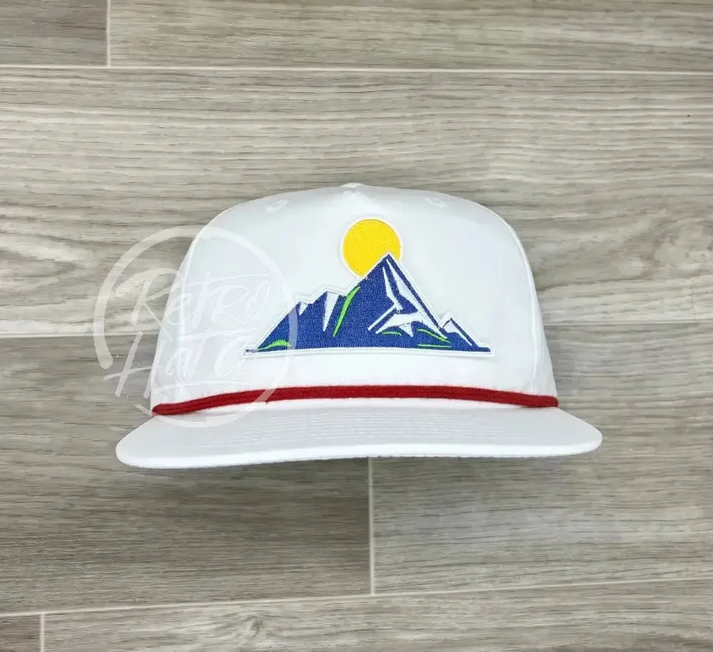 Mountain Patch on Retro Rope Hat