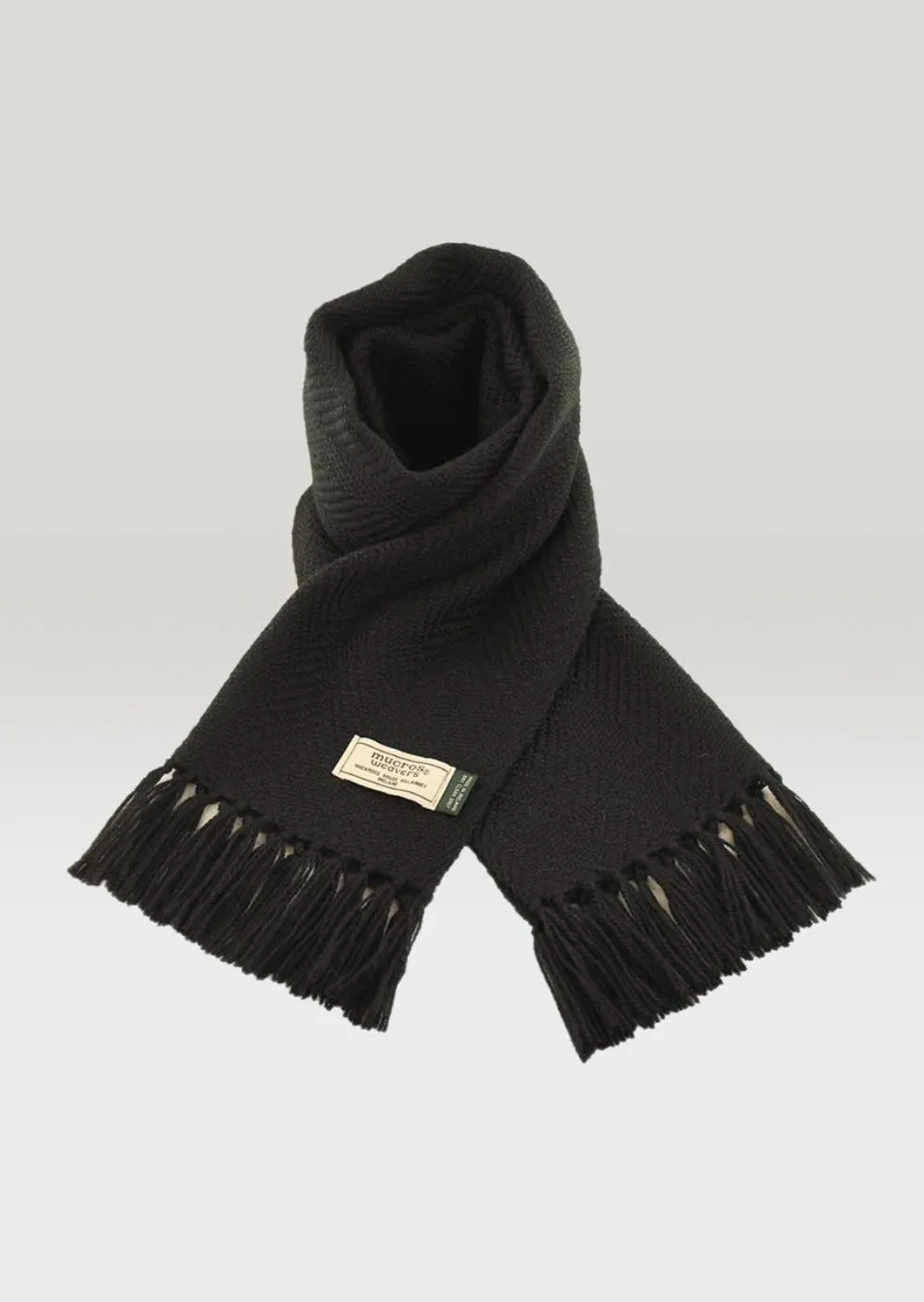 Mucros Alpaca Scarf | Black