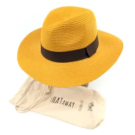 Mustard Panama Folding Hat (59cm)