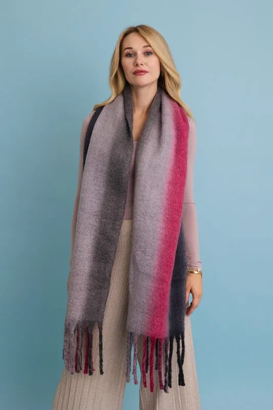 Ombre Dream Luxe Fringe Blanket Scarf