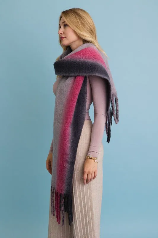 Ombre Dream Luxe Fringe Blanket Scarf