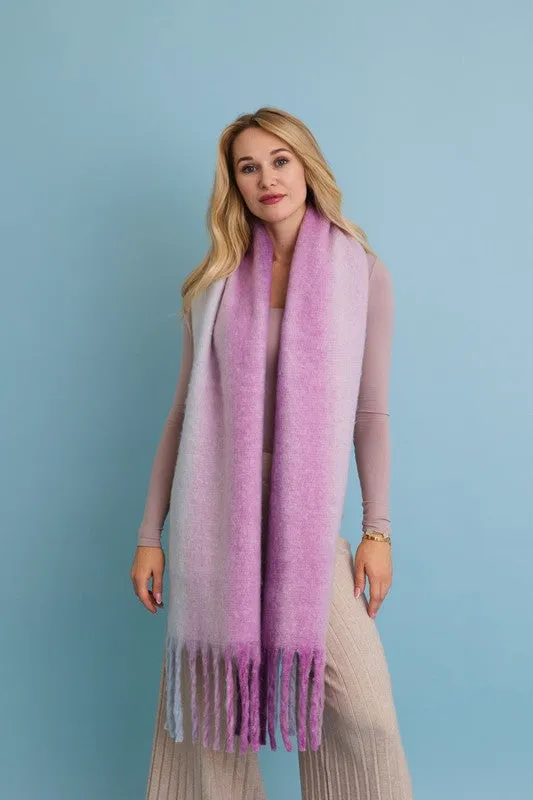 Ombre Dream Luxe Fringe Blanket Scarf