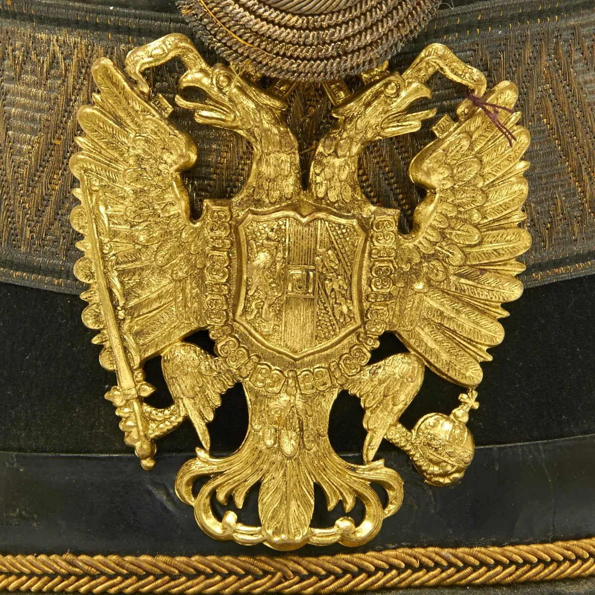 Original 19th Century Imperial Austrian Infantry Senior Officer Shako