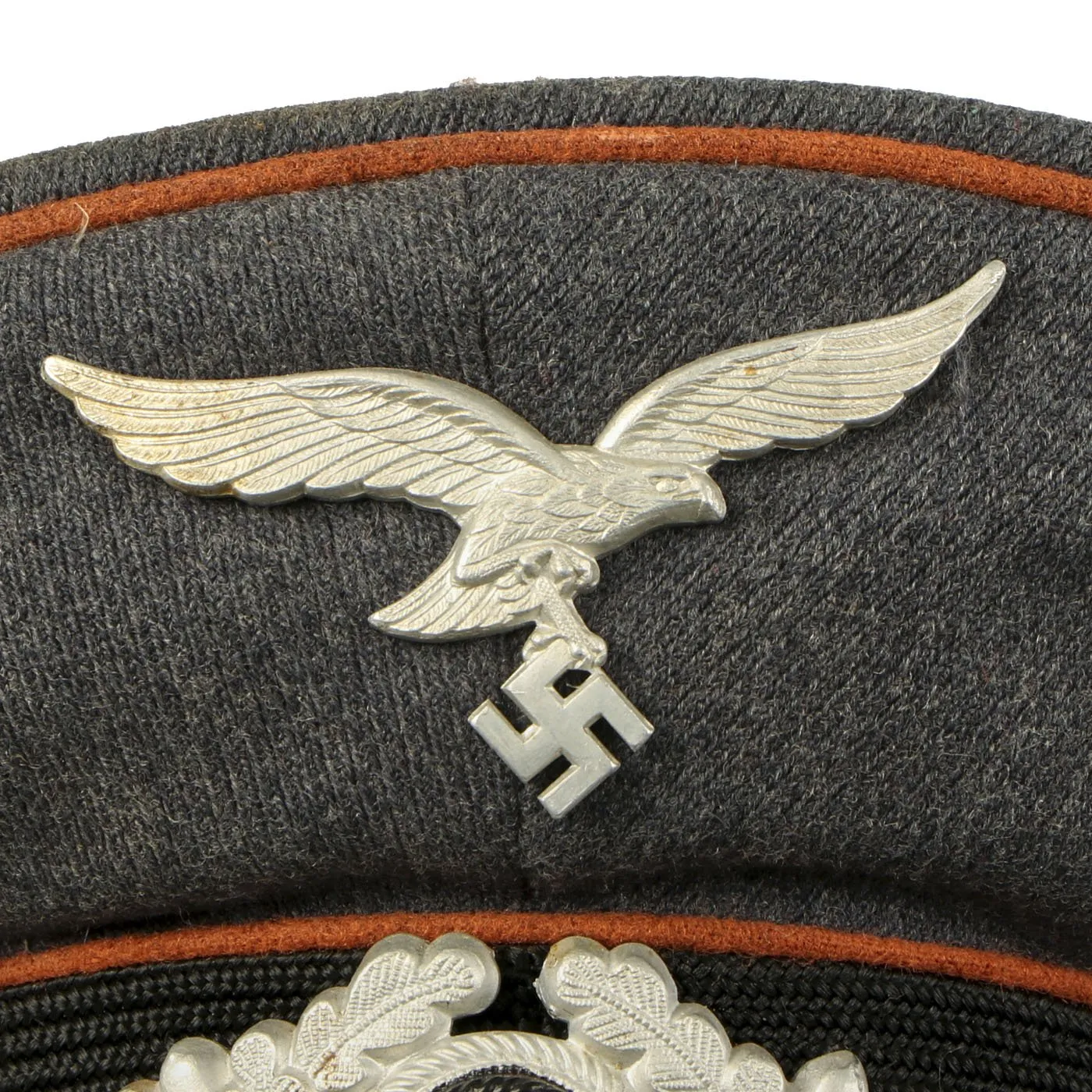 Original German WWII 1939 dated Luftwaffe Signals EM/NCO Visor Cap by Ostland - Size 57