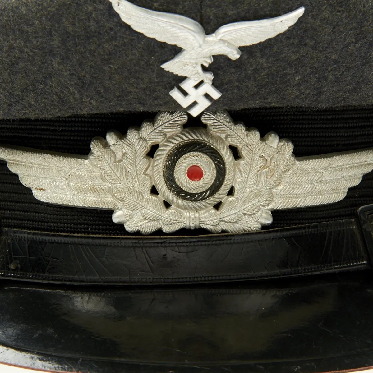 Original German WWII Luftwaffe Medical NCO Visor Cap