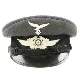 Original German WWII Luftwaffe Medical NCO Visor Cap