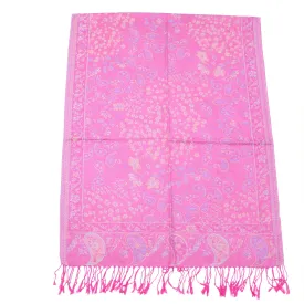 Paisley Print Pink Pashmina