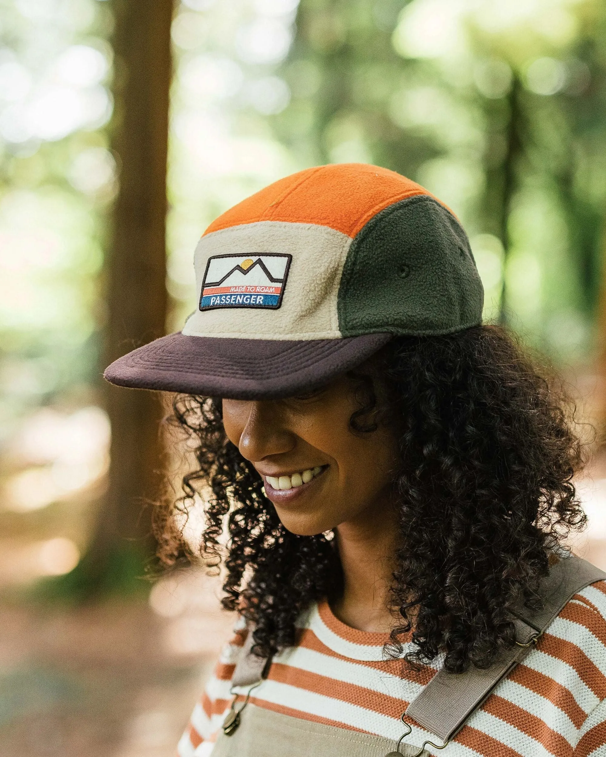 Pine Recycled Polar Fleece Cap - Sunrise Orange Multi