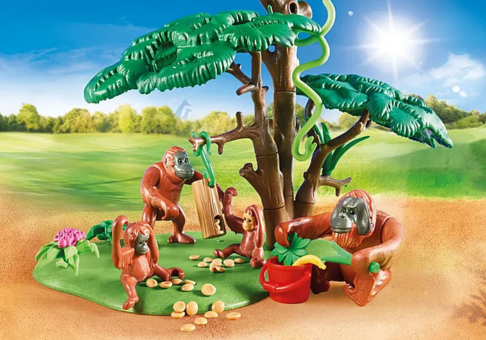 Playmobil Family Fun Orangutans with Tree