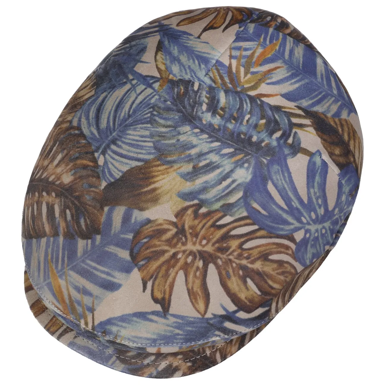 Printed Leather Flat Cap by Alfonso DEste