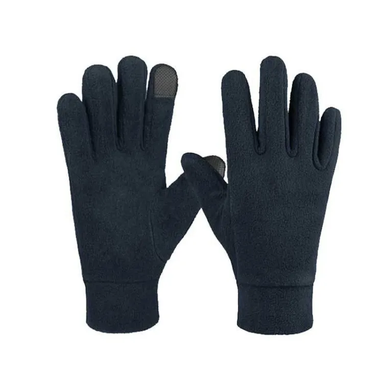 Rocker Fleece Winter Warm Anti-Slip Gloves Outdoor Riding Sports Gloves, Size: M(Navy)