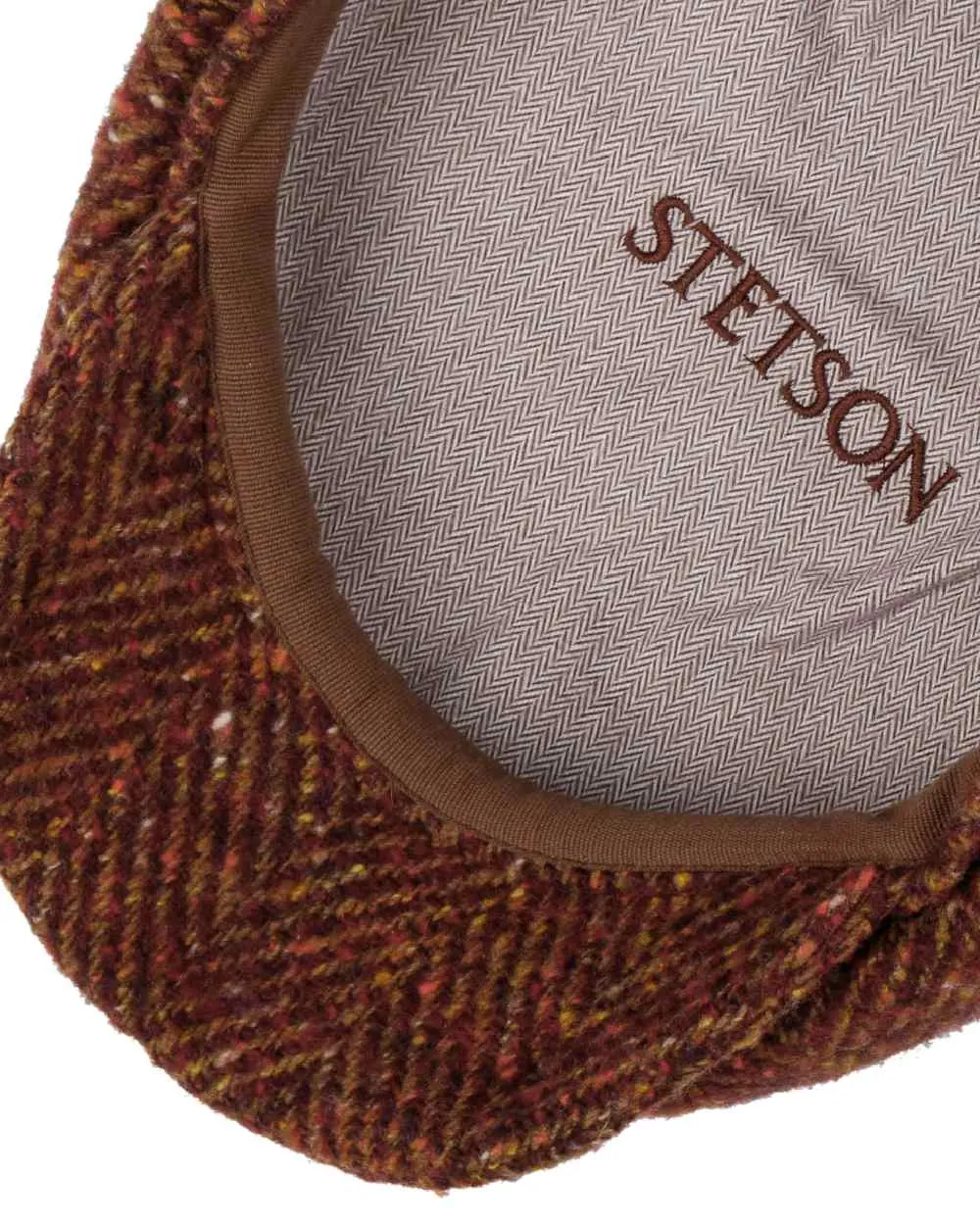 Stetson Hatteras Herringbone Flat Cap