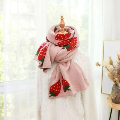 Strawberry Print Scarf