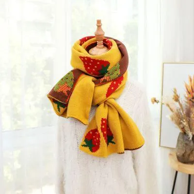 Strawberry Print Scarf