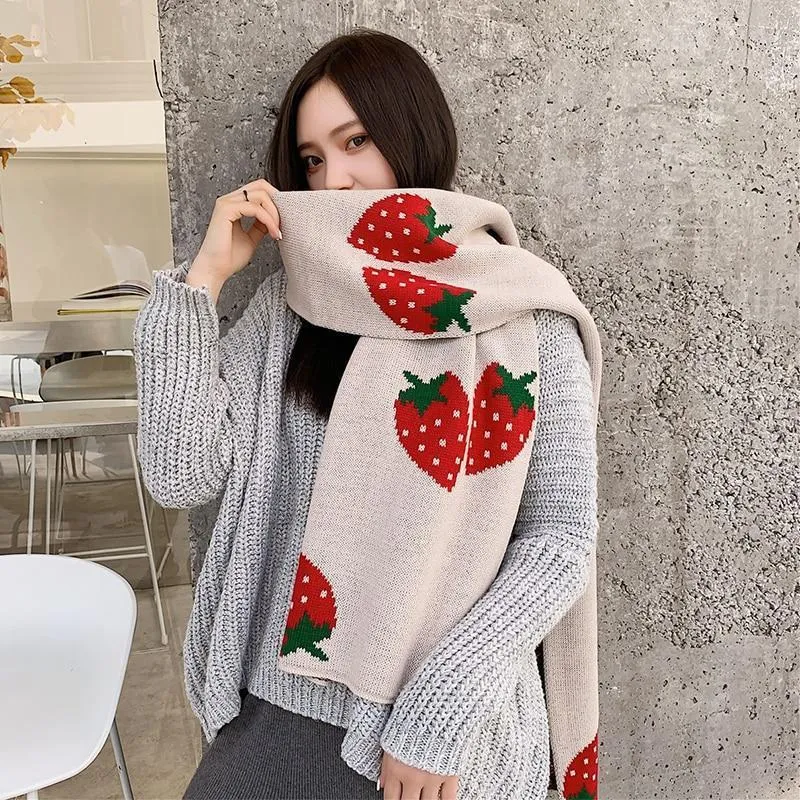 Strawberry Print Scarf