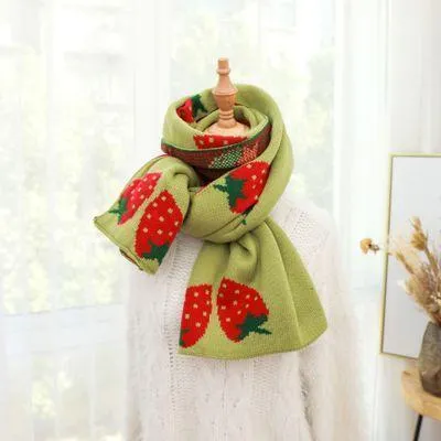 Strawberry Print Scarf