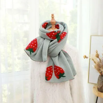 Strawberry Print Scarf