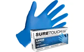 SureTouch Nitrile Disposable Gloves 4.5 mil C4522PFS