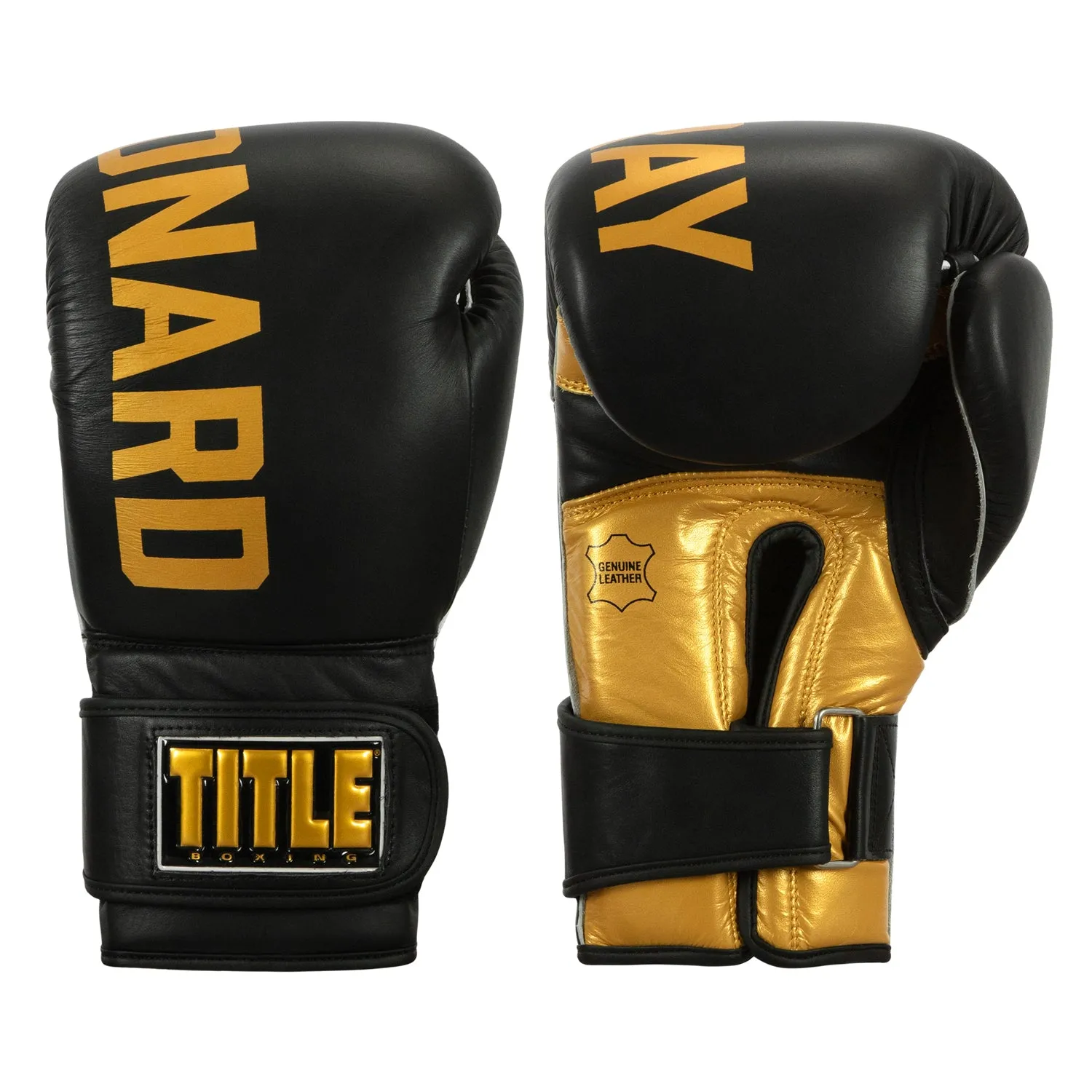 TITLE Boxing Sugar Ray Leonard Leather Bag Gloves