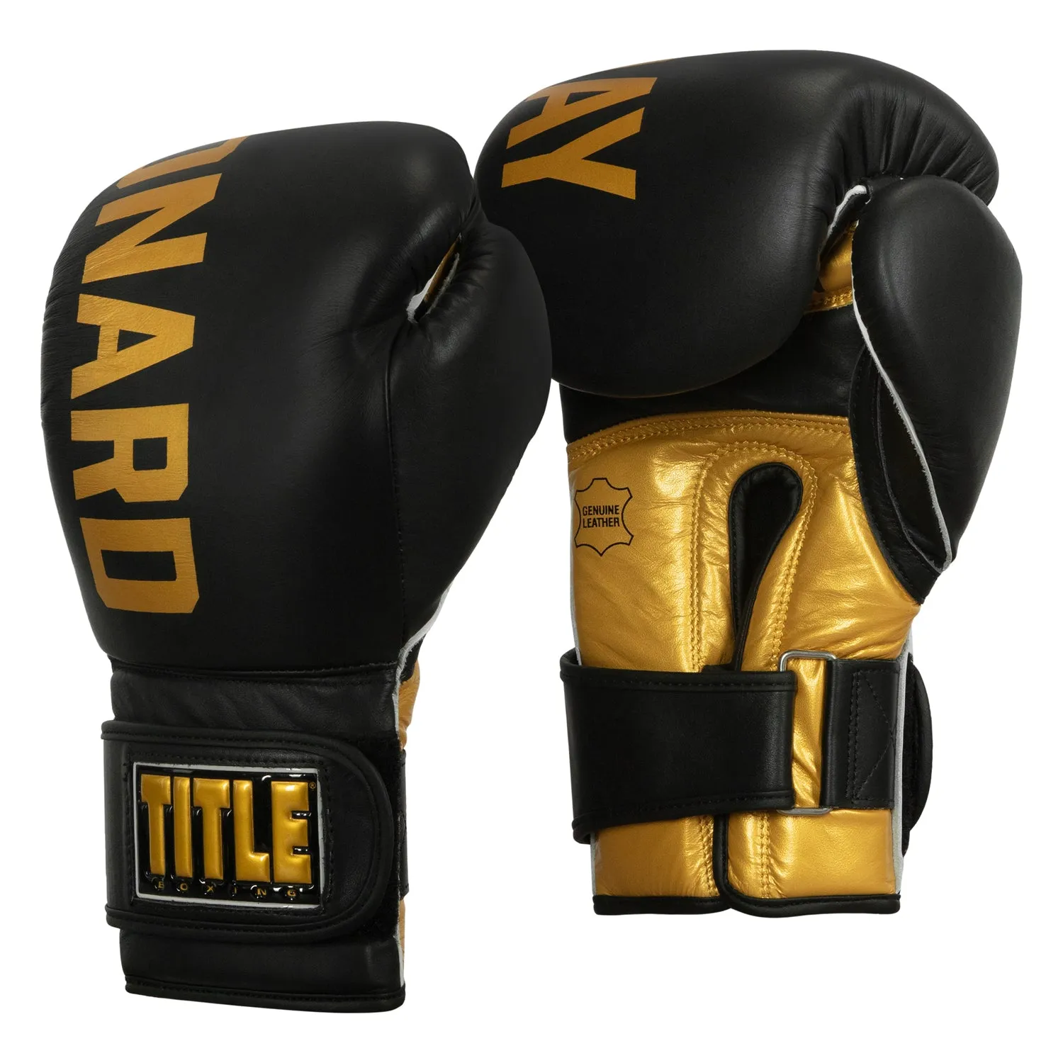 TITLE Boxing Sugar Ray Leonard Leather Bag Gloves