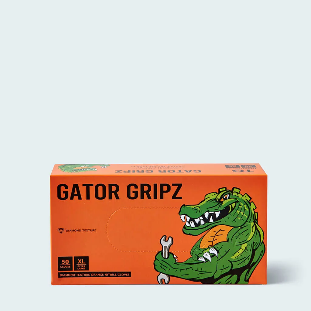 Tough Glove Gator Gripz Disposable Nitrile Gloves