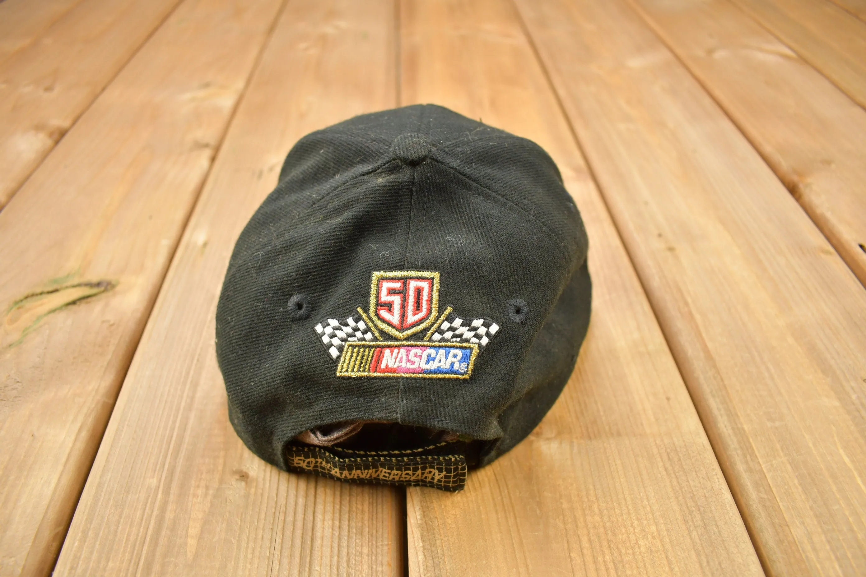 Vintage 1998 Nascar 50th Anniversary Logo Athletic Snap Back Hat