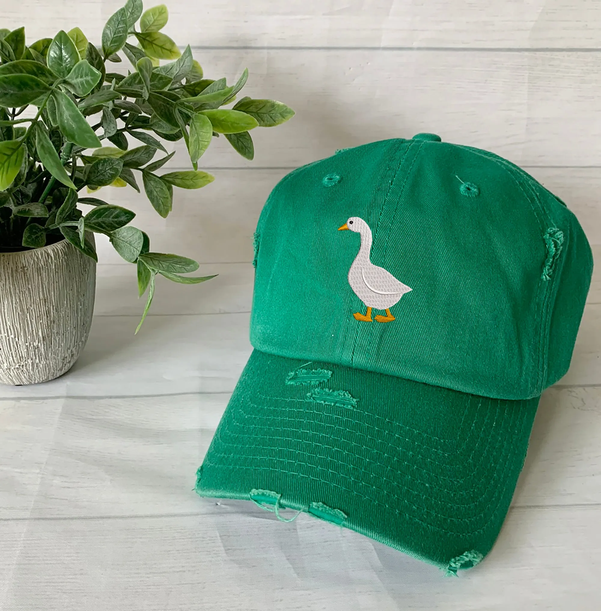 Vintage Embroidered Silly Goose Hat, Personalized Vintage Silly Goose Cap, Funny Hat, Animal Lover Silly Goose gift Hat, Add your name