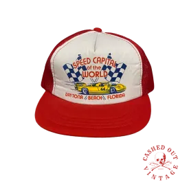 Vintage Speed Capital of the World Mesh Trucker Hat