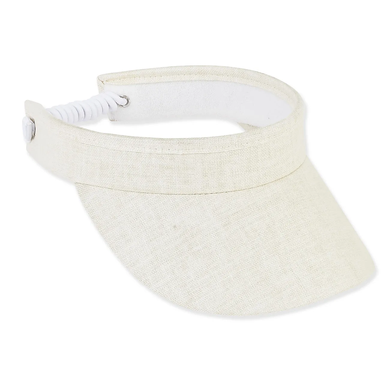 Visor - Natural-Cotton Coil Brim-Women's-HH1569A