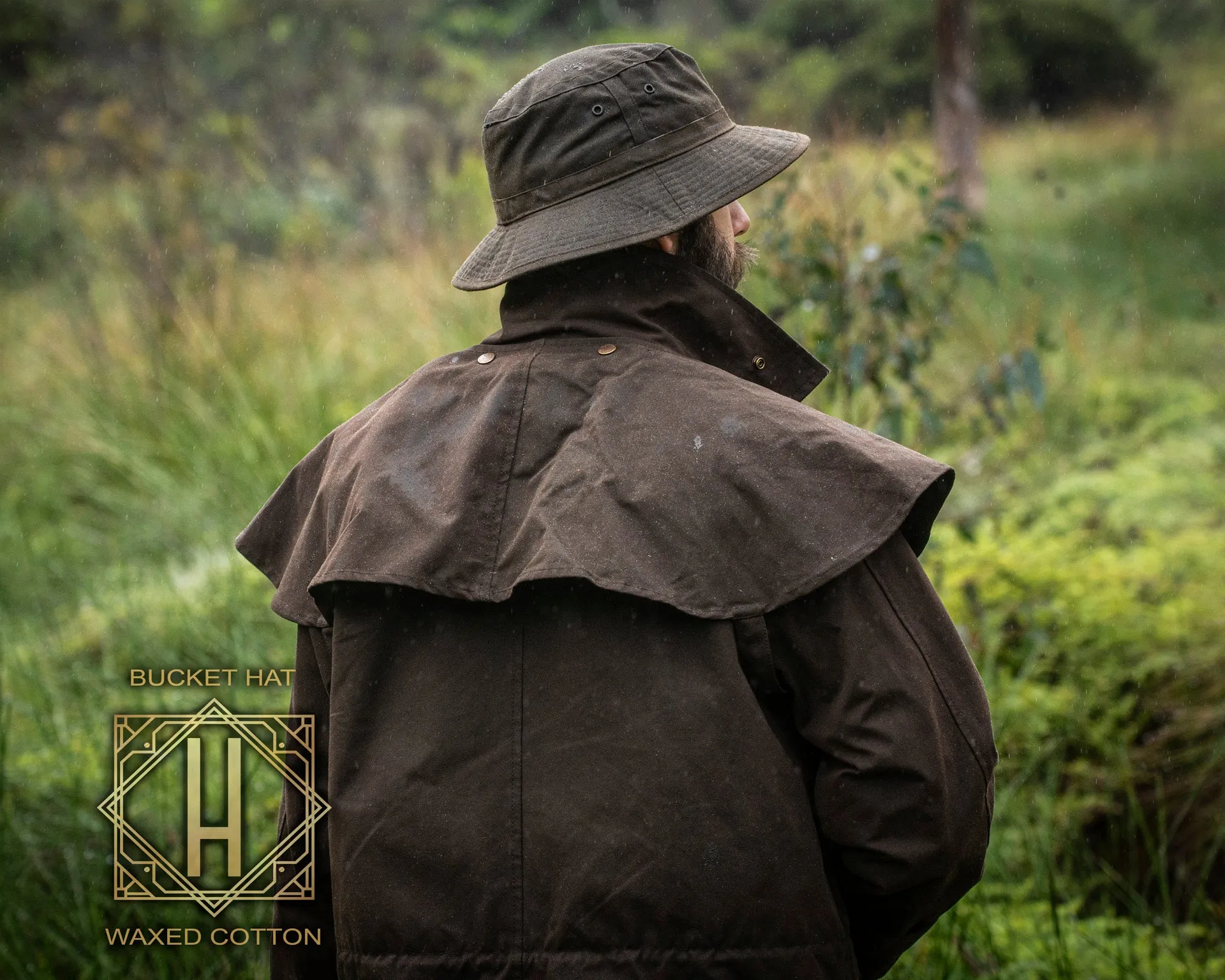 Waxed Cotton Bucket Hat