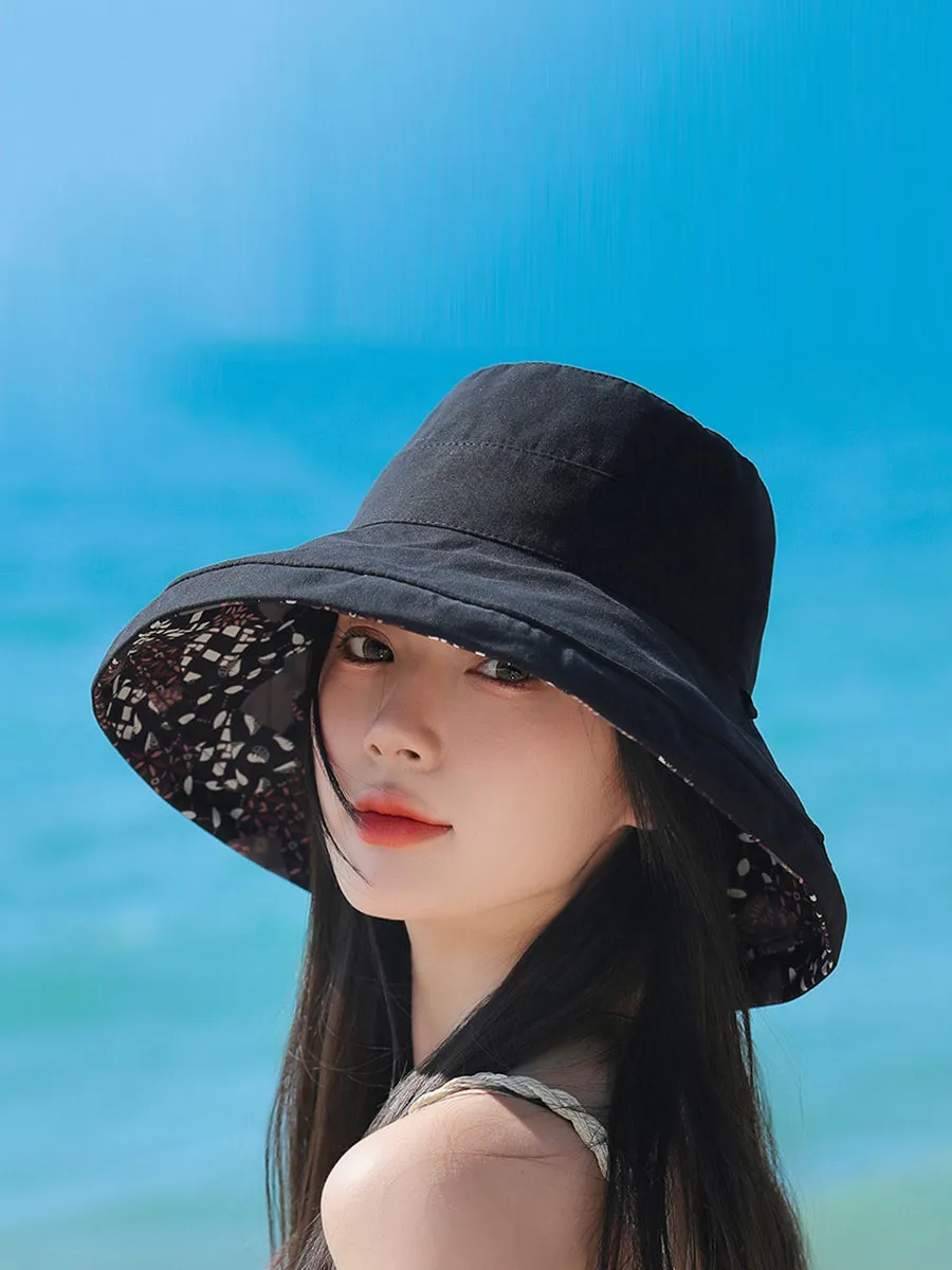 Women Casual Sunproof Dual-side Wearring Hat QW1037