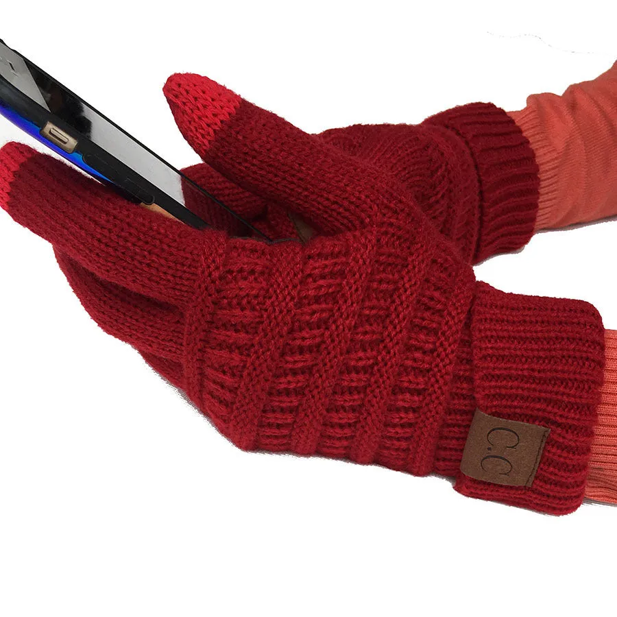 Wool Knitted  Winter Gloves